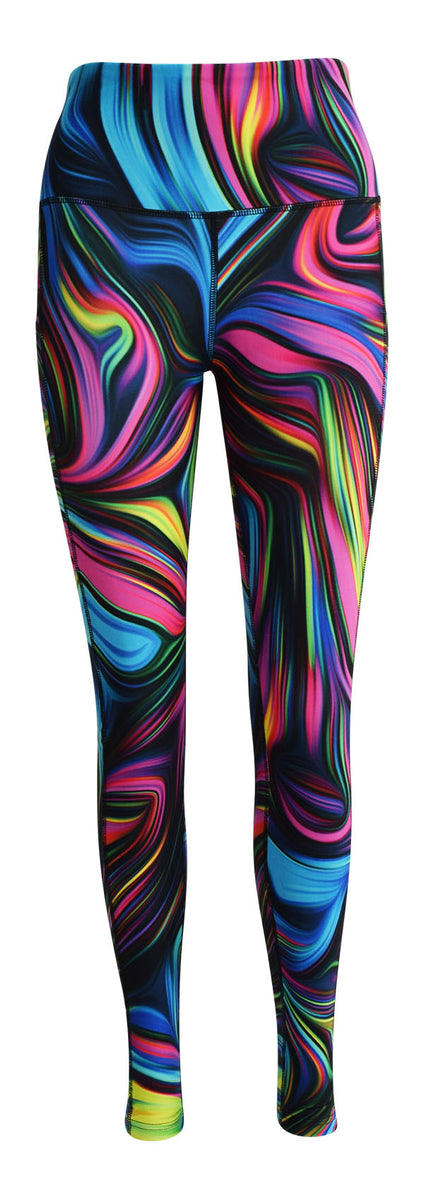 Colourful striped clearance leggings