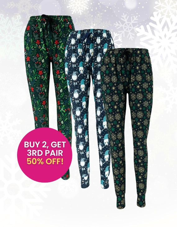 Tinsel Trio Bundle: 3rd Pair 50% OFF (Joggers)