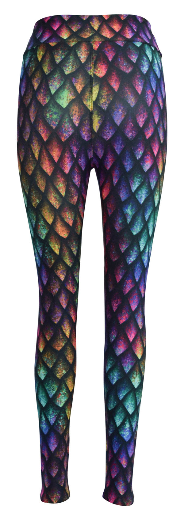 Rainbow Dragon Scales Kids-Kids Leggings