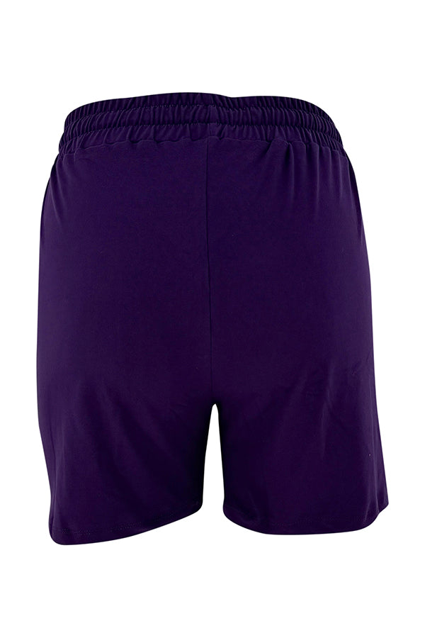 Purple Magic Jogger Shorts | Solid Colour | Super Comfy – Llama