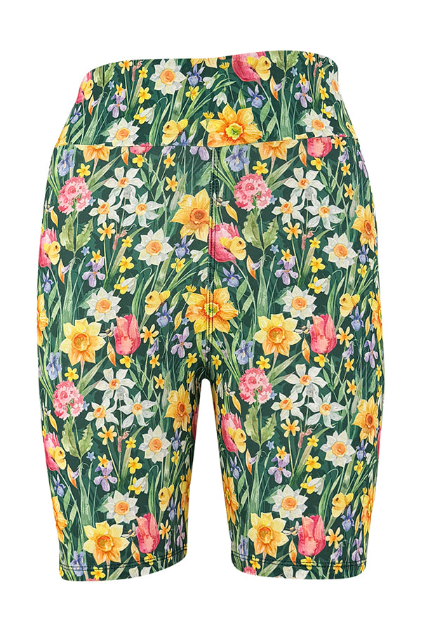 Springtime Blooms Shorts | Floral Print | High Waisted – Llama Leisure