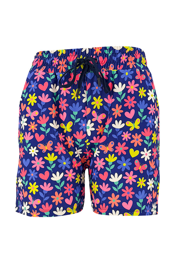 Flutterby Flowers Jogger Shorts | Floral Print | Super Comfy – Llama ...