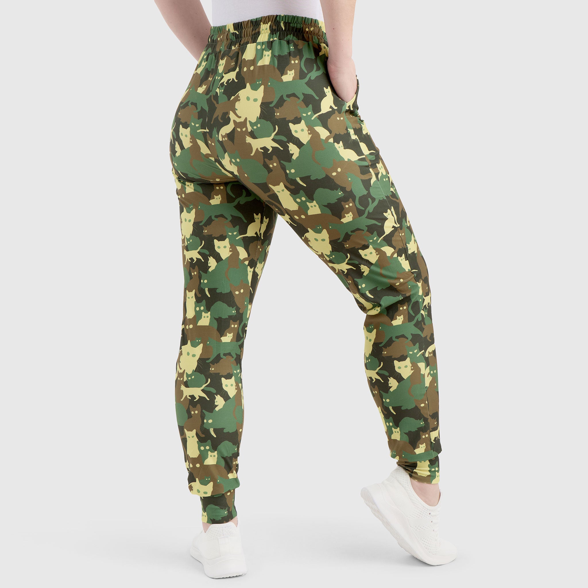 Catoflage Joggers | Cat Camo Print | Fun & Stretchy Fit – Llama
