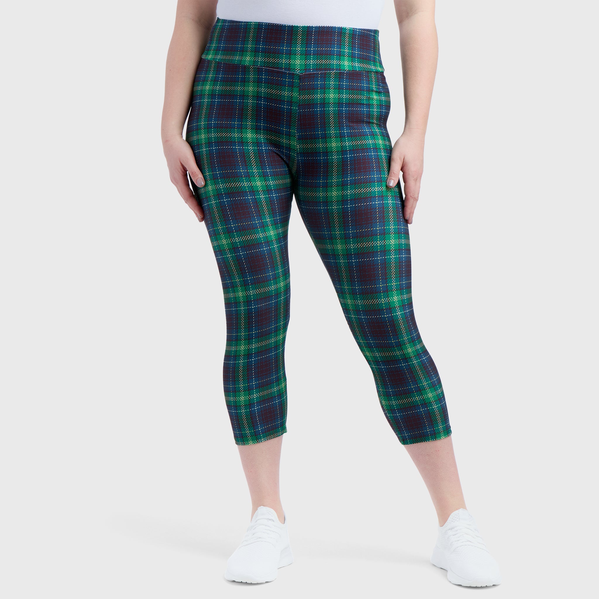 Highland Tartan Leggings - Checked Leggings - Llama Leisure