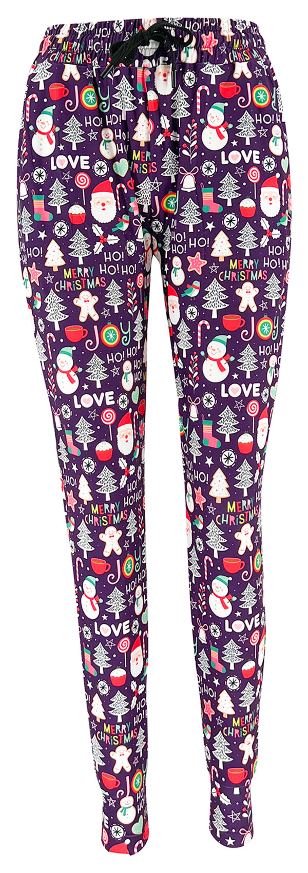 Ho Ho Holiday (plum) Joggers