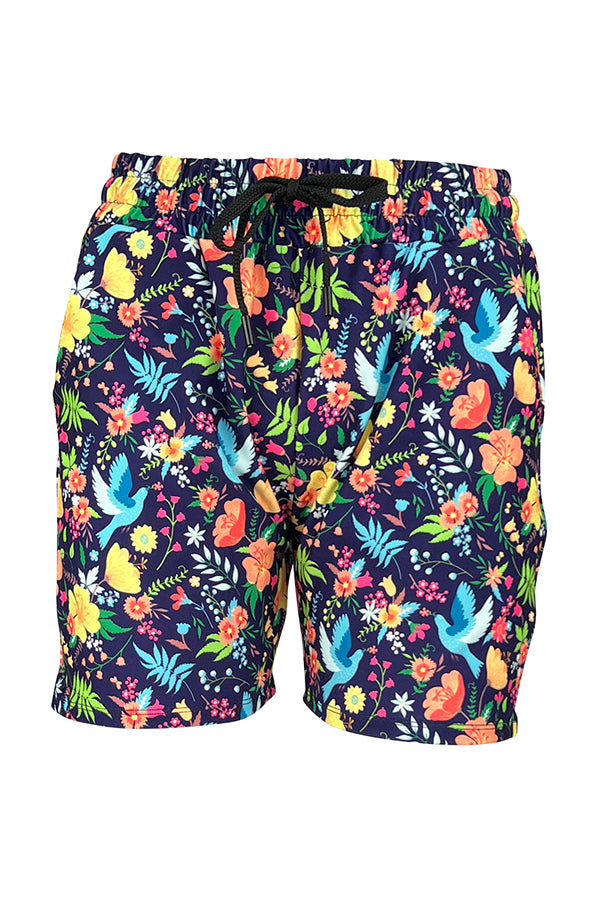 Paradise Birds Jogger Shorts-Jogger Shorts