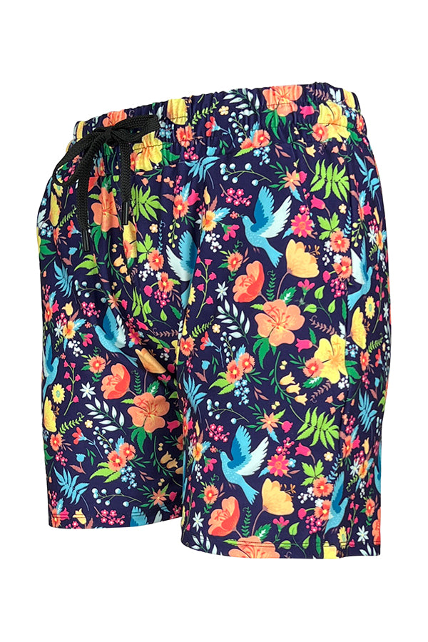 Paradise Birds Jogger Shorts-Jogger Shorts