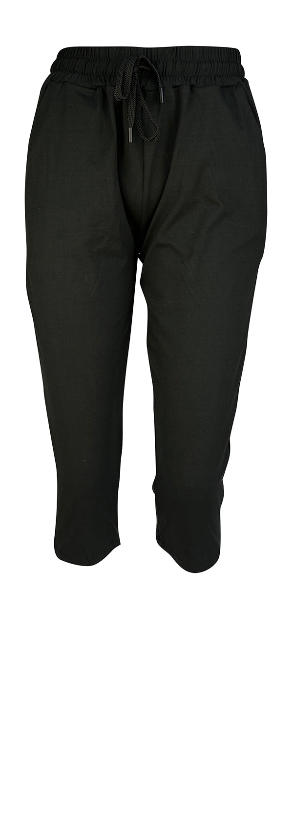 Black Magic Joggers slim fit with cuffed bottoms, drawstring waist, and pockets in super soft black fabric