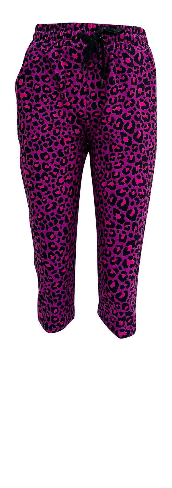 Purple Leopard Joggers-Joggers