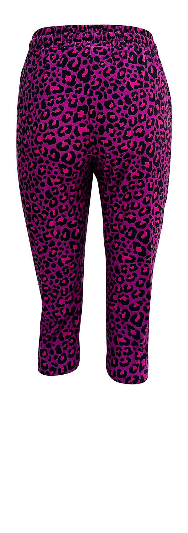 Purple Leopard Joggers-Joggers