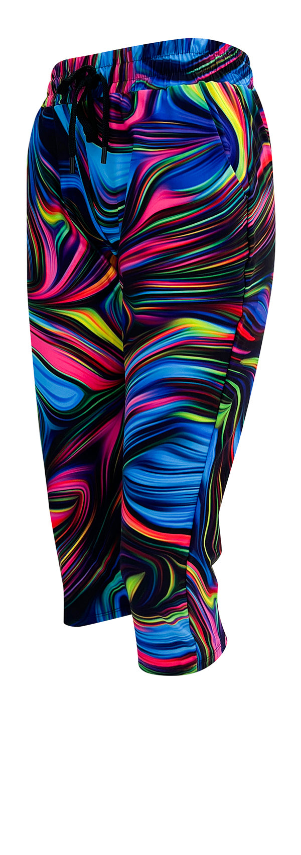 Neon Swirl Joggers-Joggers