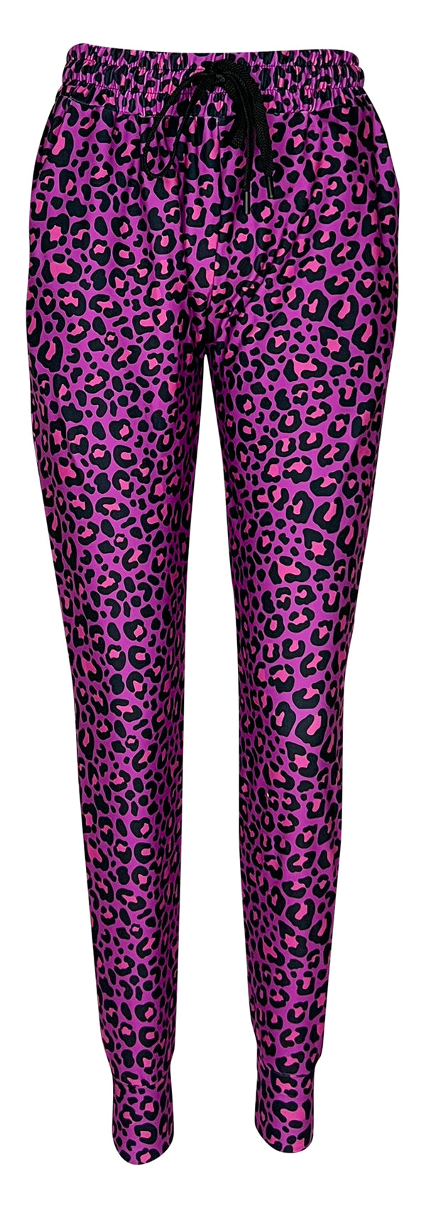 Purple Leopard Joggers-Joggers