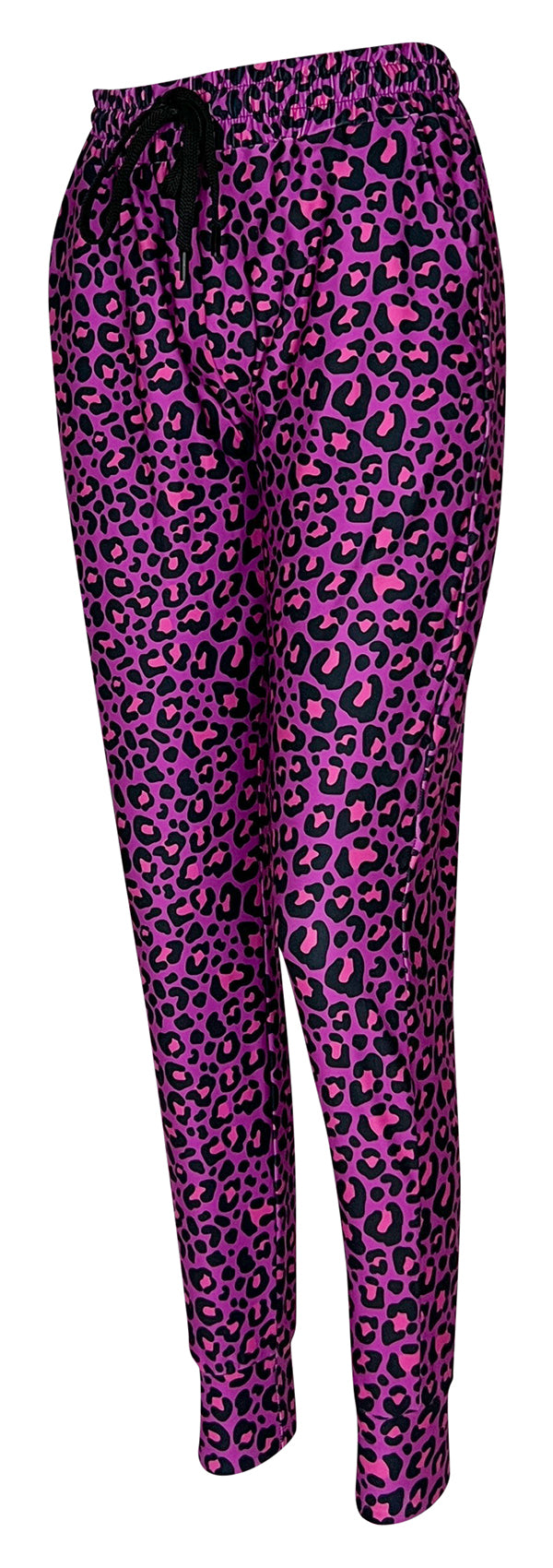 Purple Leopard Joggers-Joggers