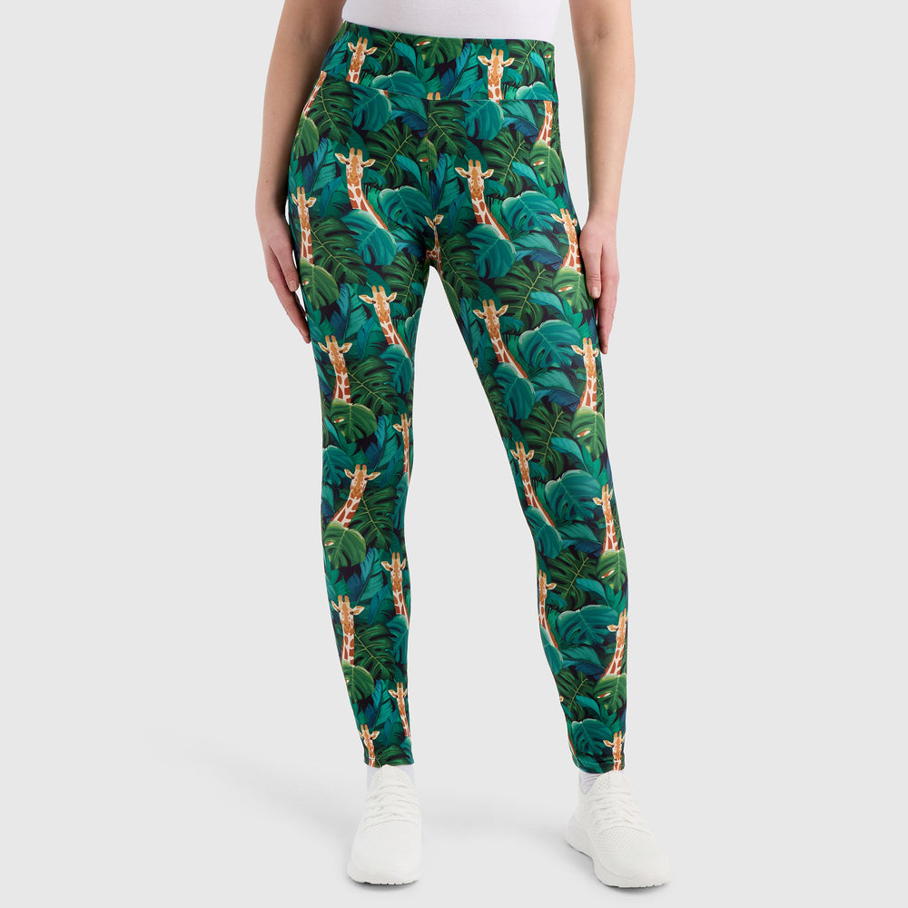 Legging Animal Print Girafe – Ultra Doux (Buttery Soft) – Taille Unique (S/M/L) – Neon