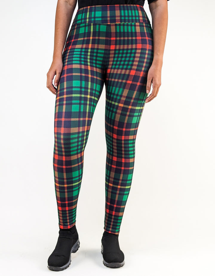 Christmas Tartan-Adult Leggings