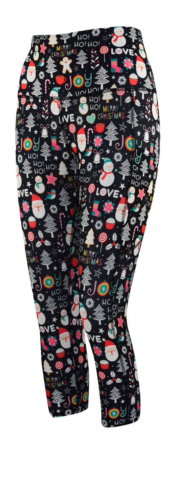 Ho Ho Holiday + Pockets-Adult Pocket Leggings