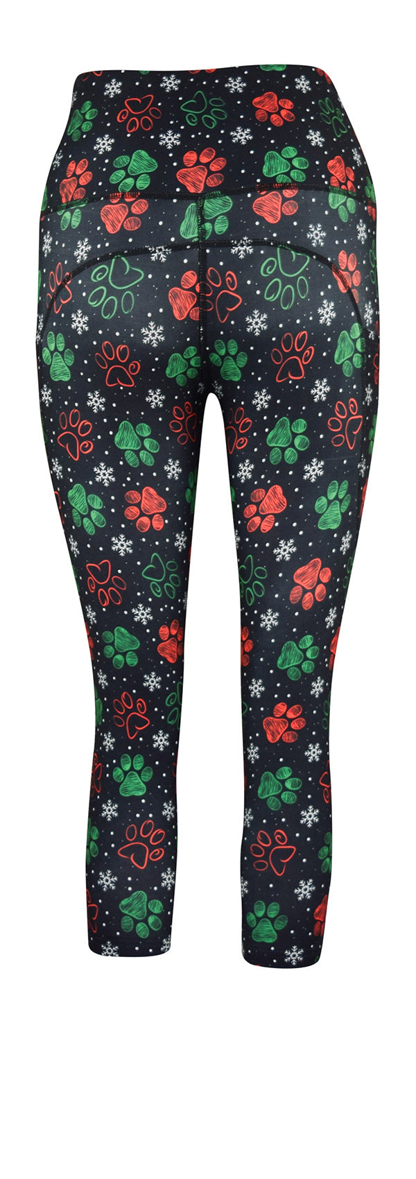 Festive Paws + Pockets-Adult Pocket Leggings