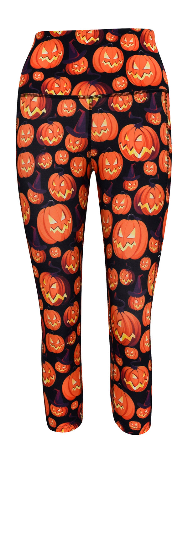 Bewitched Pumpkins + Pockets-Adult Pocket Leggings