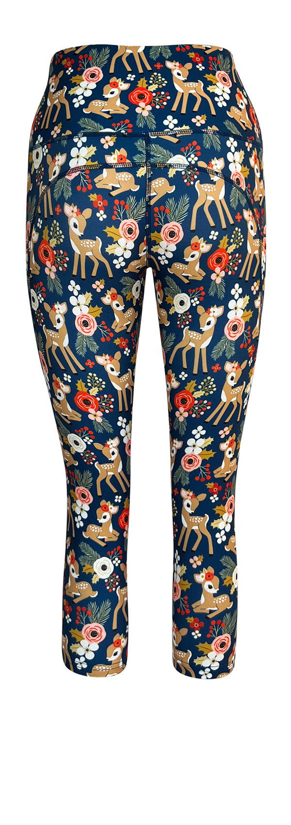 Christmas Deer + Pockets-Adult Pocket Leggings