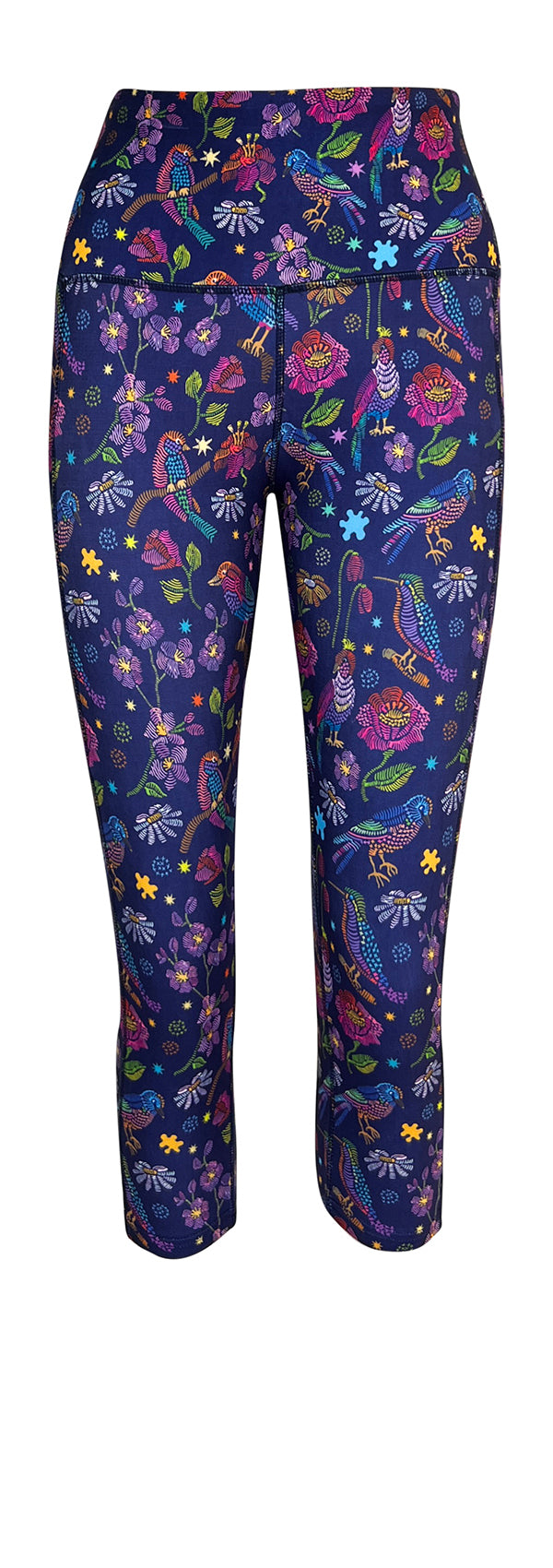 Botanical Birds + Pockets-Adult Pocket Leggings