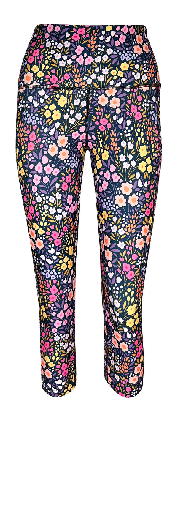 Petal Paradise Pocket Leggings | Floral Print | Deep Side Pockets