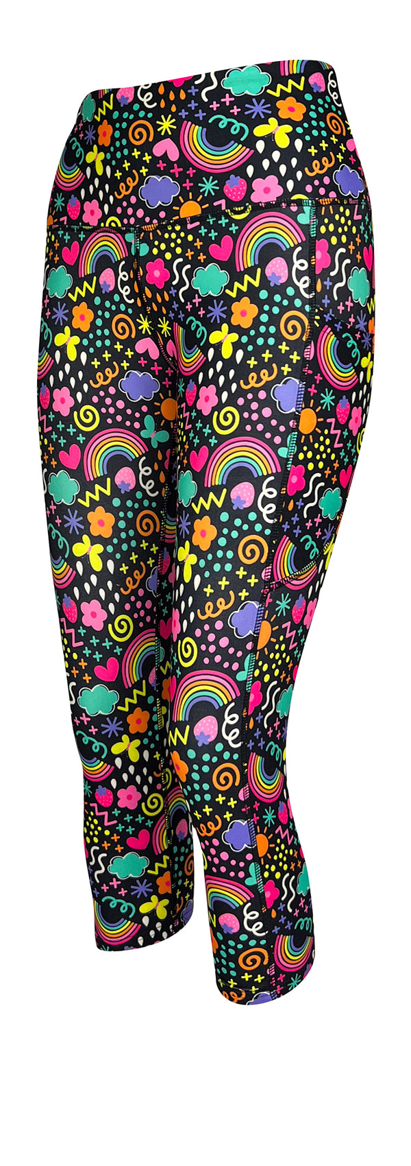 Over The Rainbow + Pockets-Adult Pocket Leggings