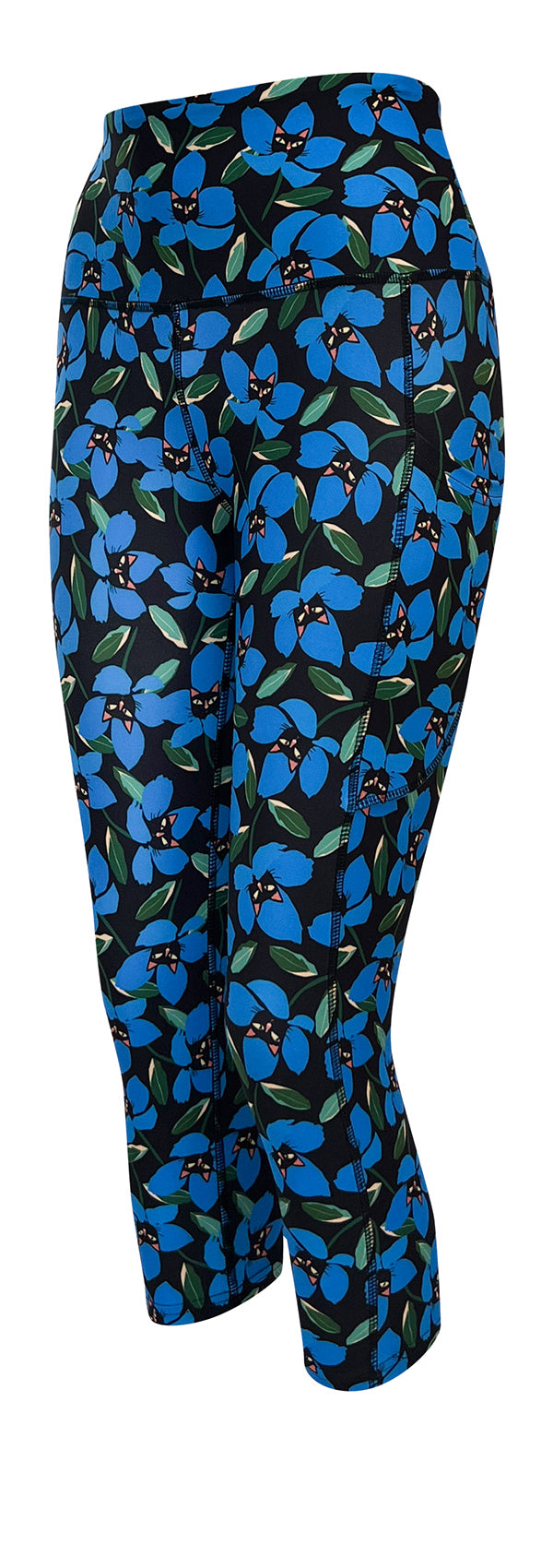 Peekaboo Petals + Pockets-Adult Pocket Leggings