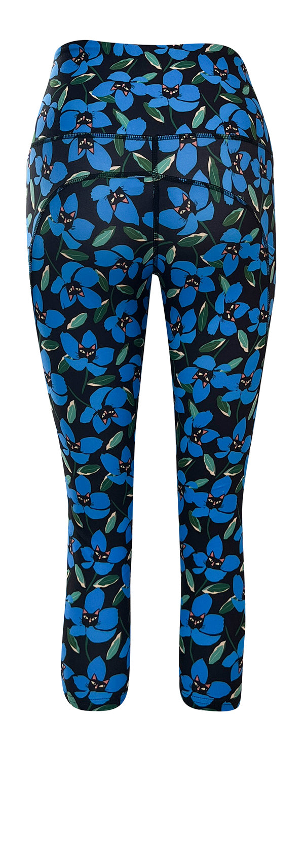 Peekaboo Petals + Pockets-Adult Pocket Leggings