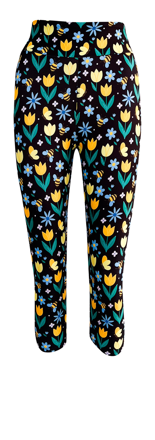 Bumblebee Blooms-Adult Leggings