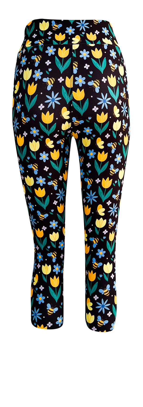 Bumblebee Blooms-Adult Leggings