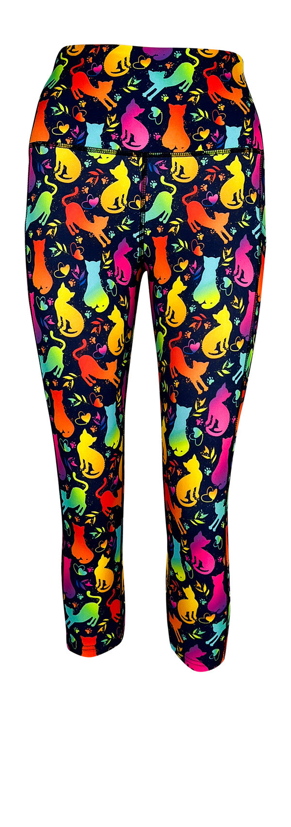 Feline The Love + Pockets-Adult Pocket Leggings