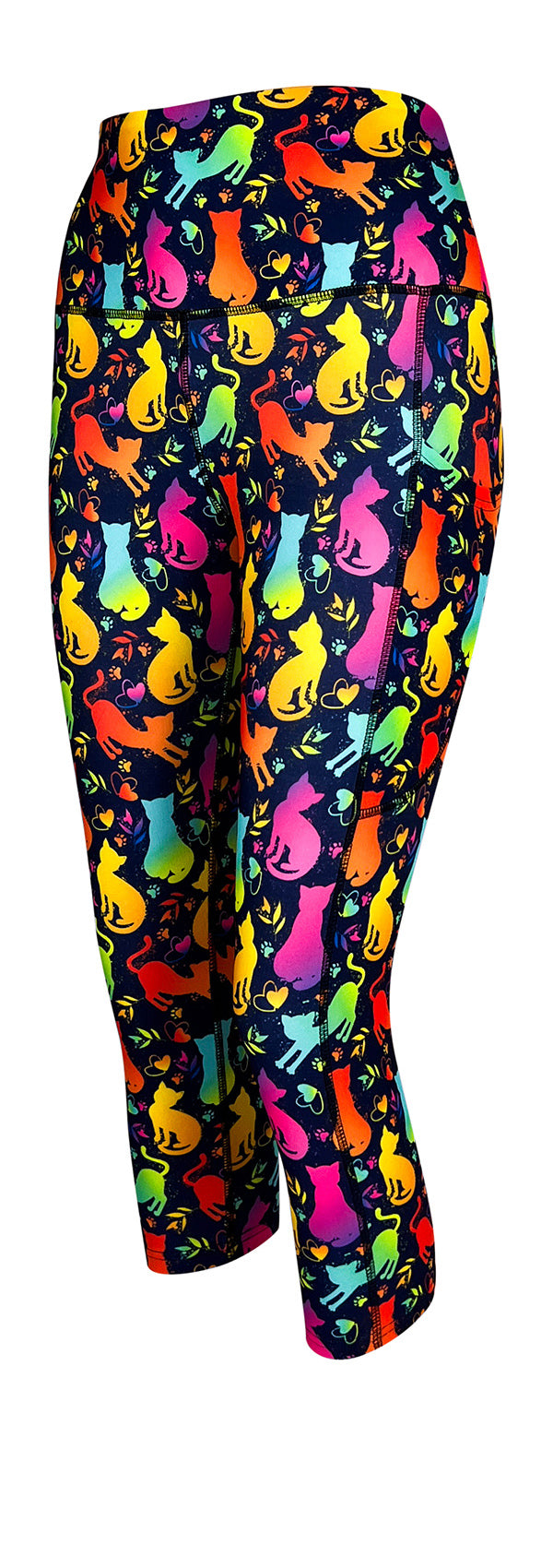 Feline The Love + Pockets-Adult Pocket Leggings