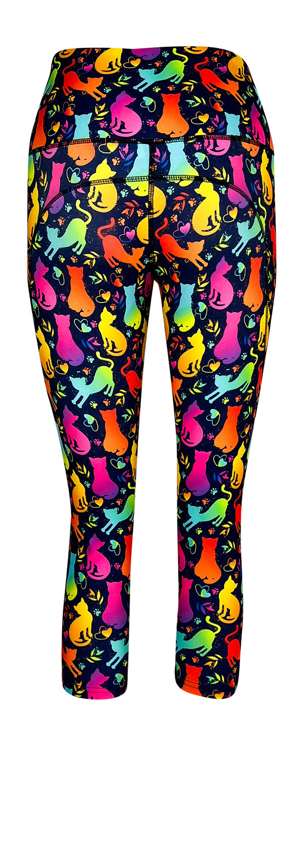 Feline The Love + Pockets-Adult Pocket Leggings