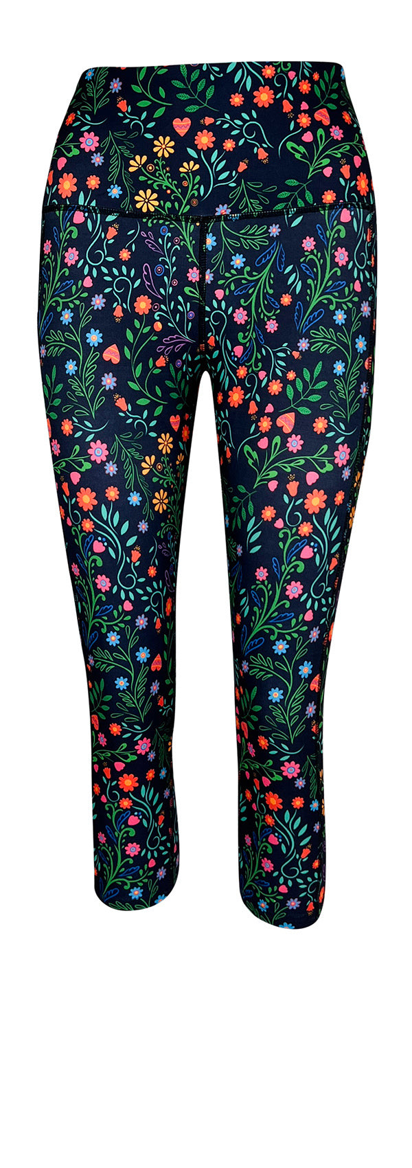 Garden Of Love + Pockets-Adult Pocket Leggings