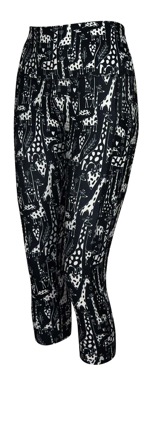 Giraffe Safari + Pockets-Adult Pocket Leggings