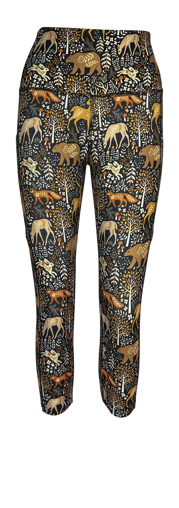 Forest Friends + Pockets-Adult Pocket Leggings