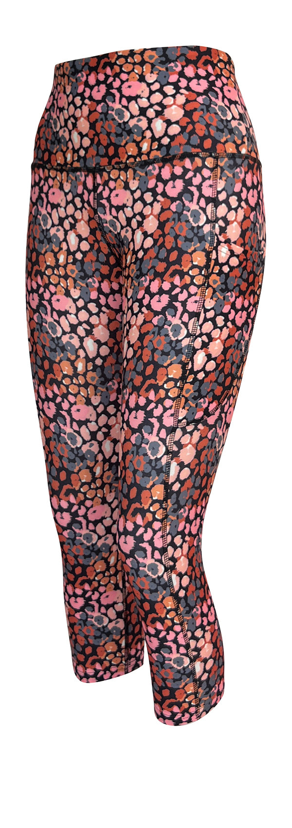 Autumn Leopard + Pockets-Adult Pocket Leggings