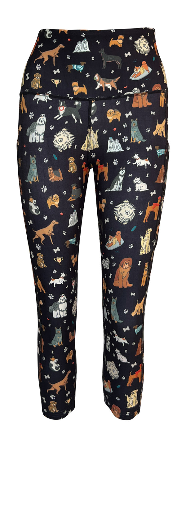 Doggy Delight + Pockets-Adult Pocket Leggings