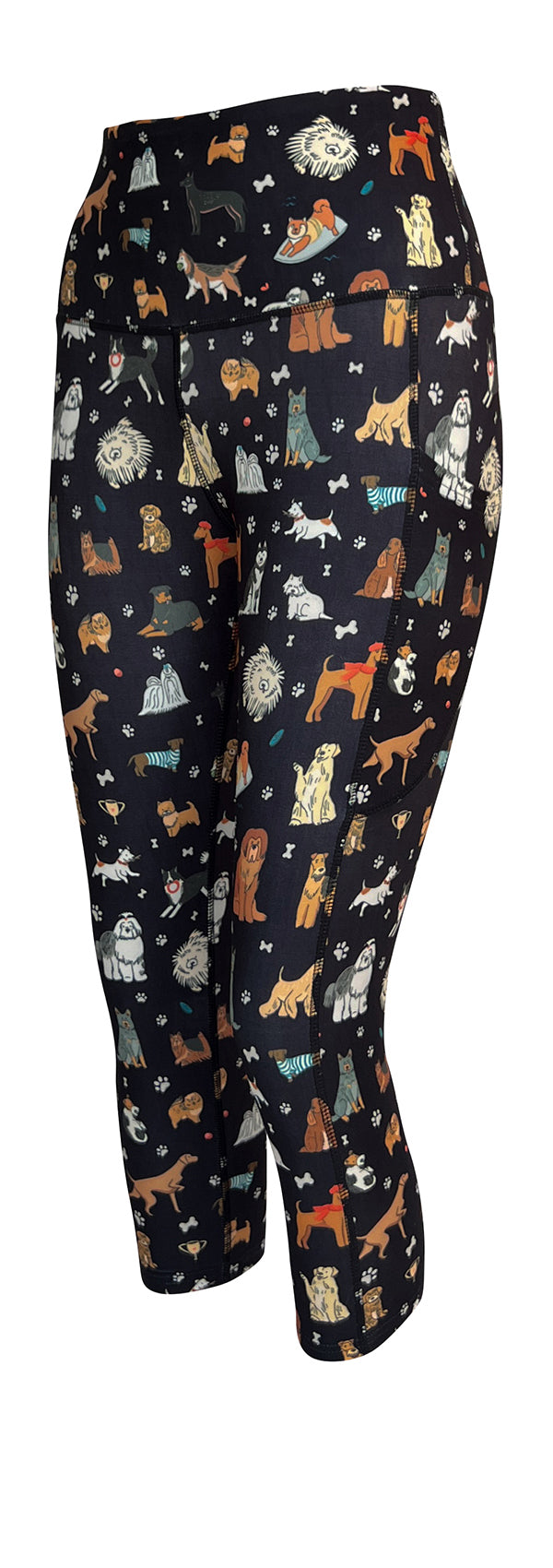 Doggy Delight + Pockets-Adult Pocket Leggings