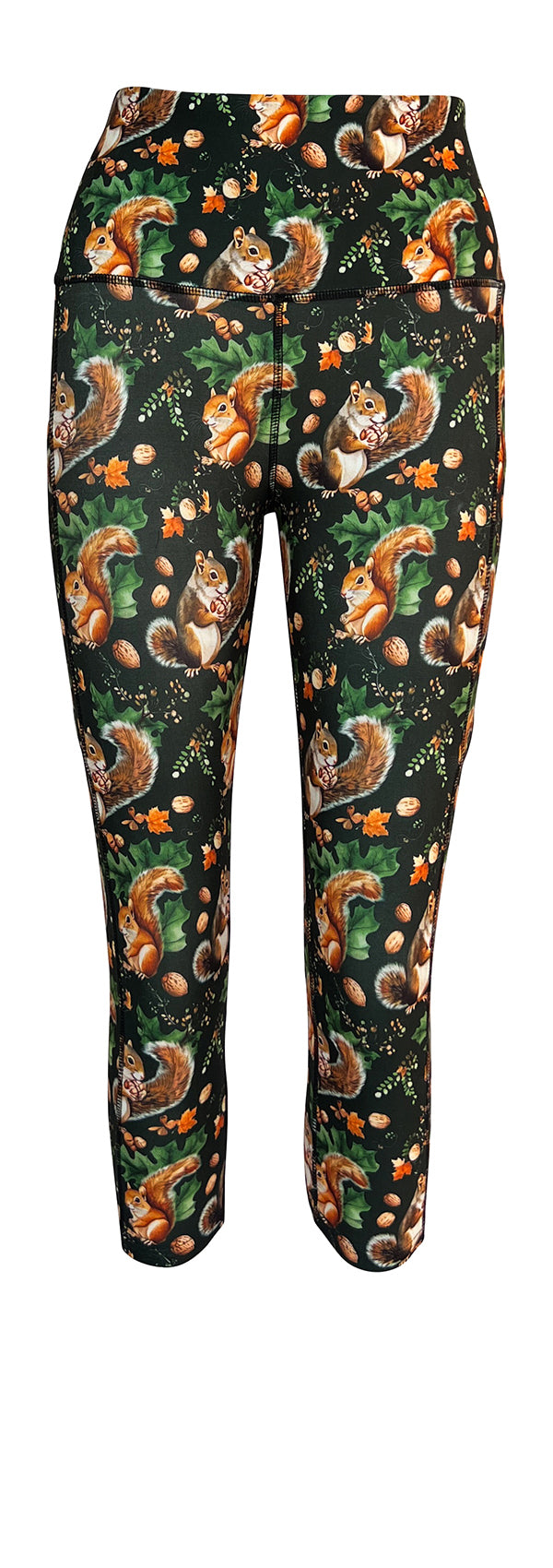 Squirrels + Pockets-Adult Pocket Leggings