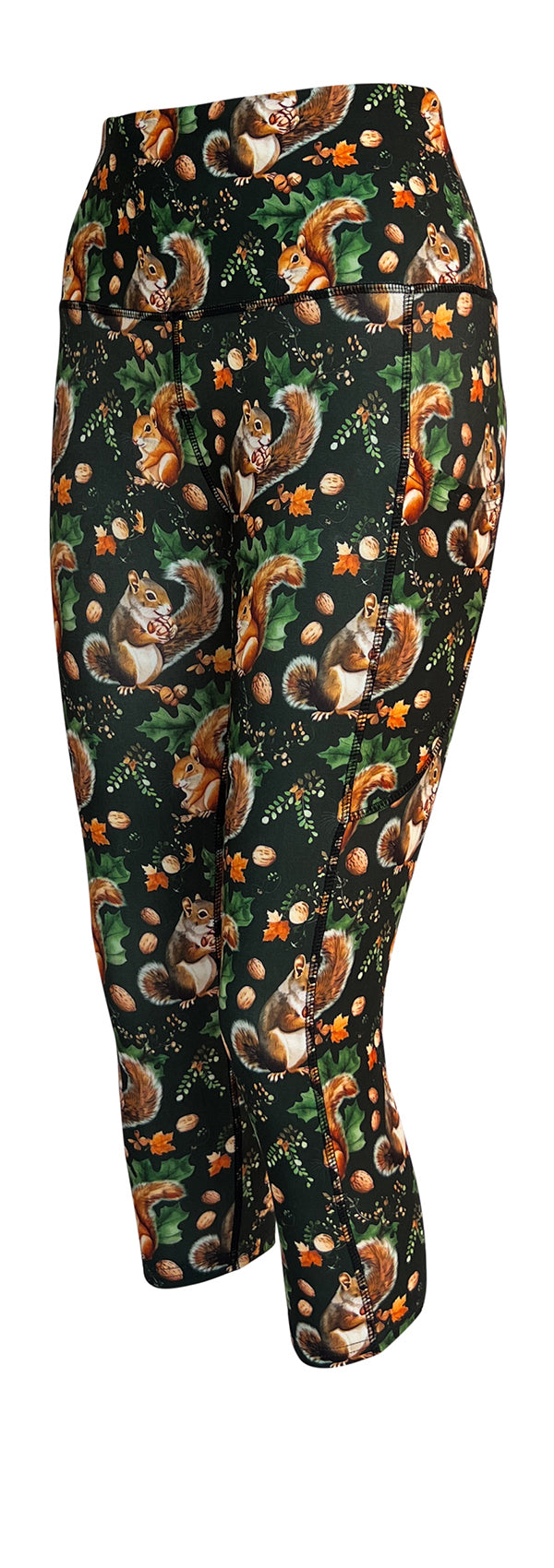 Squirrels + Pockets-Adult Pocket Leggings