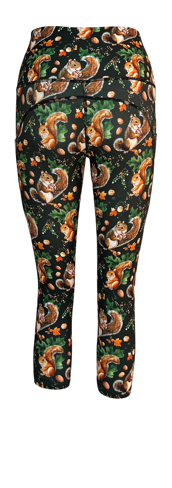 Squirrels + Pockets-Adult Pocket Leggings