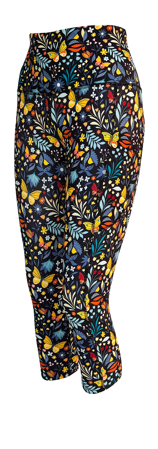 Butterfly Garden + Pockets-Adult Pocket Leggings