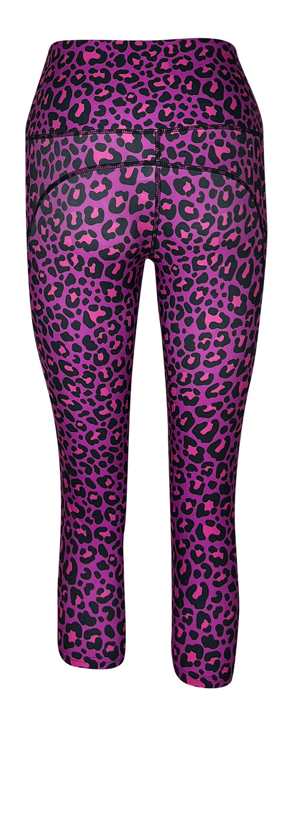 Purple Leopard + Pockets-Adult Pocket Leggings