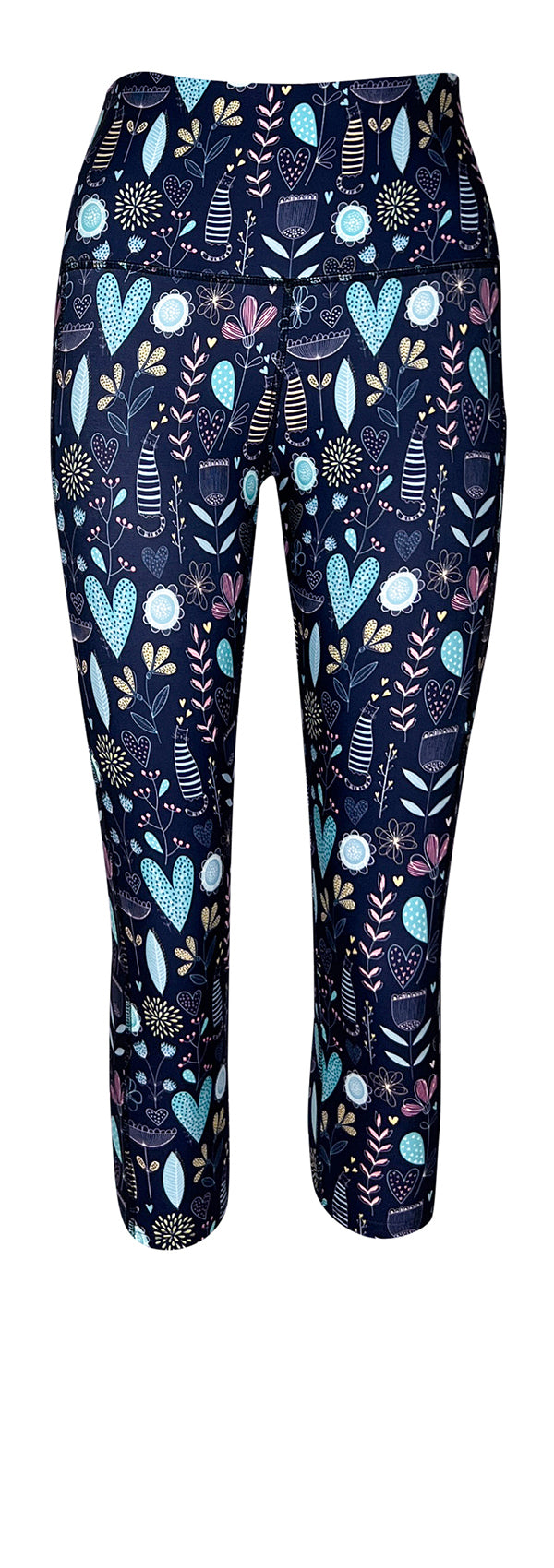 Wildflower Whiskers + Pockets-Adult Pocket Leggings