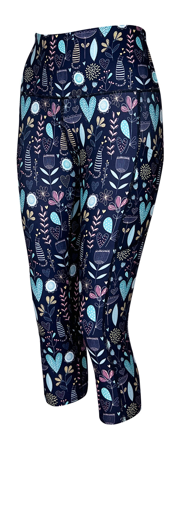 Wildflower Whiskers + Pockets-Adult Pocket Leggings