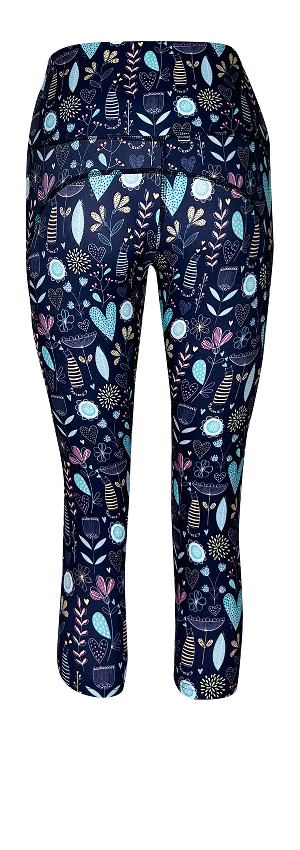 Wildflower Whiskers + Pockets-Adult Pocket Leggings