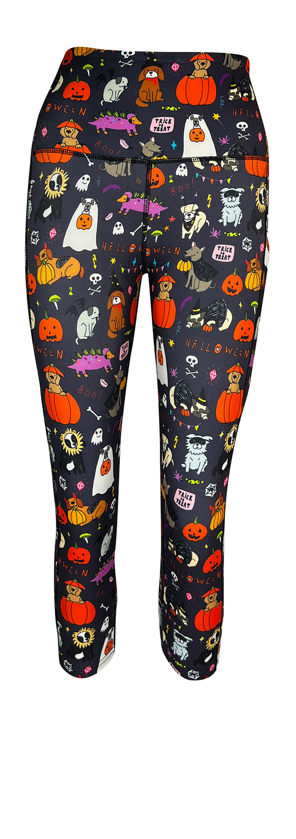 Halloween Hounds + Pockets-Adult Pocket Leggings