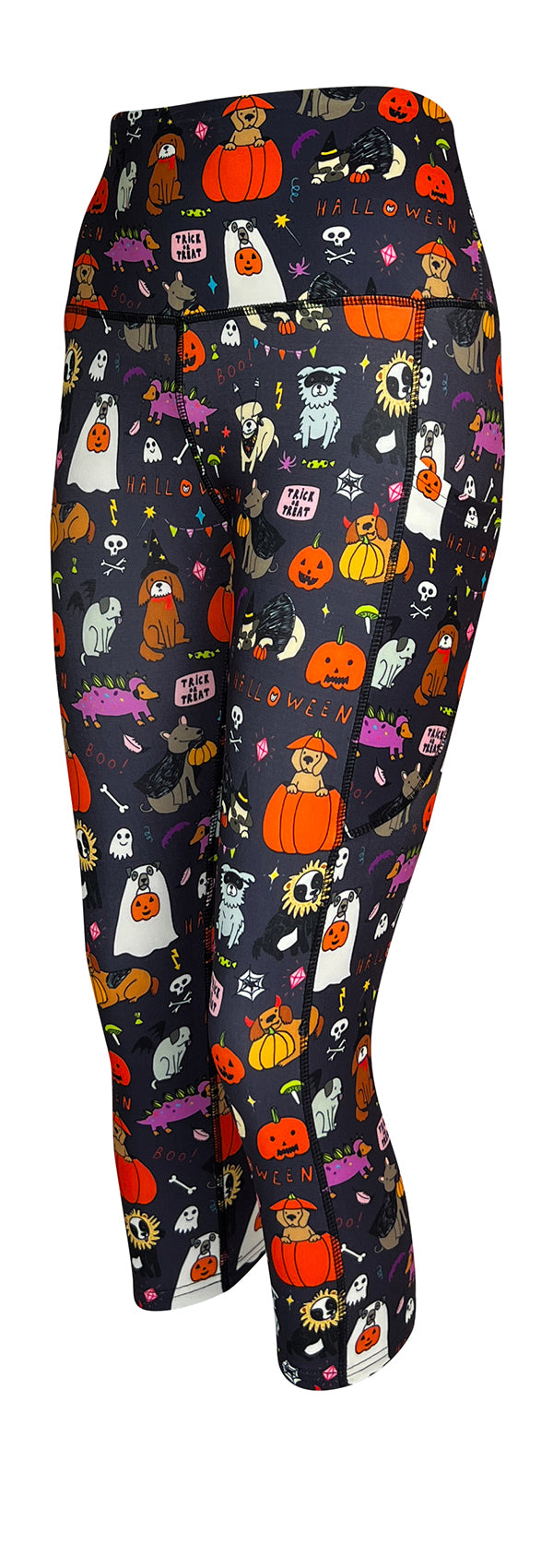 Halloween Hounds + Pockets-Adult Pocket Leggings