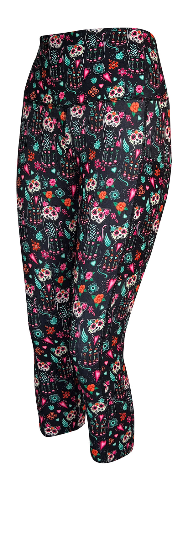 Phantom Felines + Pockets-Adult Pocket Leggings